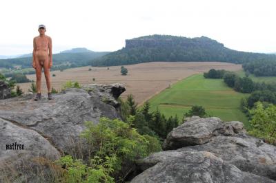 Rando Saxe 4 - Vaste étendue de champs entourée de forêts.